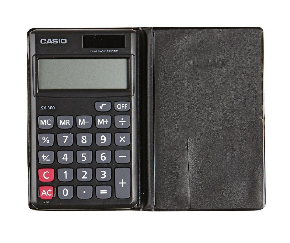 Warehouse Stationery - Casio SX300 Value Handheld Calculator $15.00